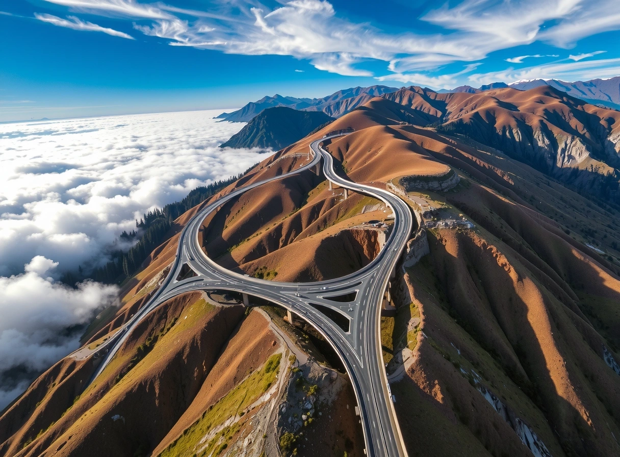 Infraestructura terrestre compleja en los Andes
