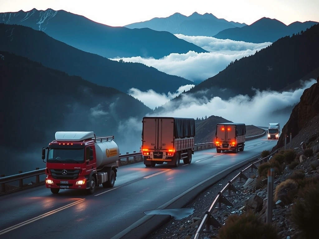 Logística en zona de montaña